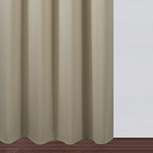 LEMOMO Beige Thermal Blackout Curtains/52 x 54 Inch/Set of 2 Panels Room - Image 9