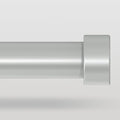 Silver Curtain Rods for Windows 36 to 240 Inch, Size:36-240 Inch by VOIIYCurtainRods