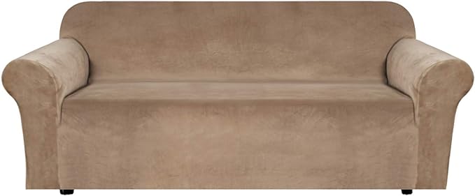 H.VERSAILTEX Stretch Velvet Sofa Covers Large Couch Covers Sofa Slipcovers by HVERSAILTEX