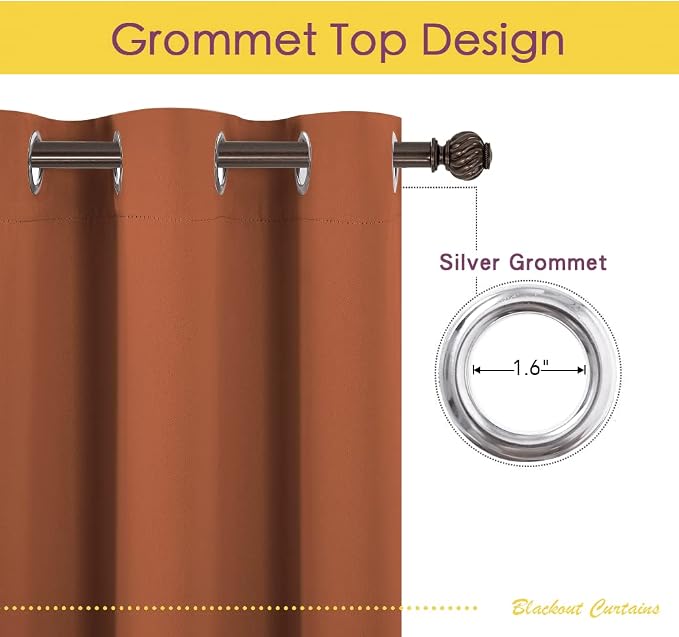 NICETOWN Modern Blackout Curtains Noise Reducing, Thermal Insulated and Privacy - Image 3