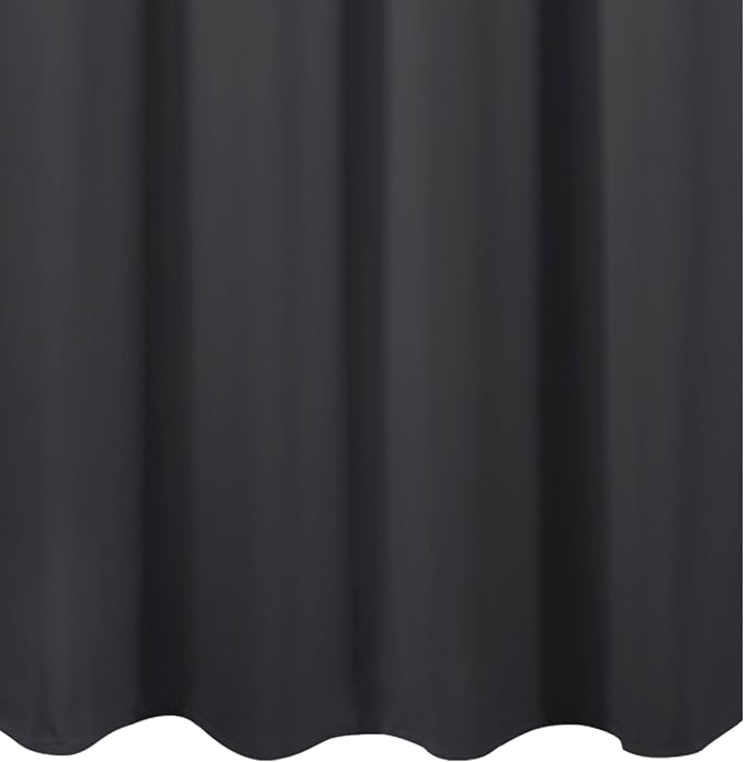 LEMOMO Dark Grey Thermal Blackout Curtains/52 x 54 Inch/Set of 2 Panels Room - Image 8