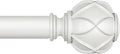 KAMANINA 1 Inch Extra Long Curtain Rod 140 to 195 Inches White Heavy Duty by KAMANINA