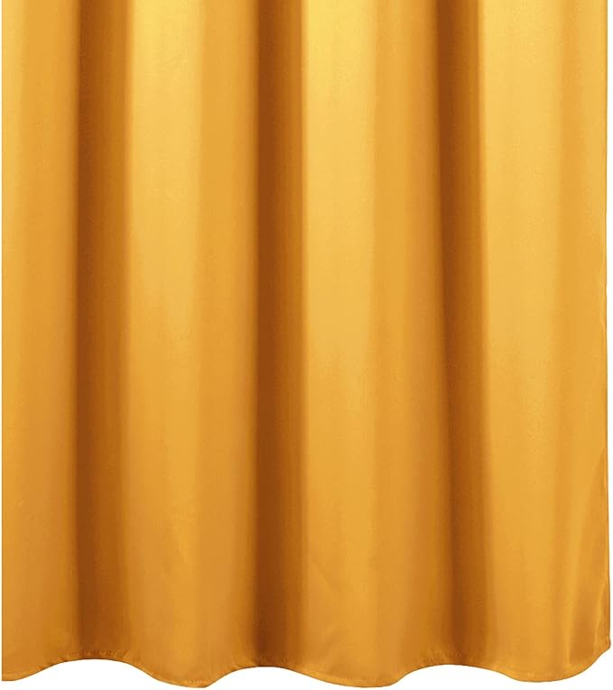 LEMOMO Yellow Blackout Curtains 40 x 63 Inch Length/Set of 2 Curtain - Image 9