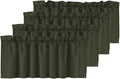 H.VERSAILTEX 4 Panels Blackout Valances by HVERSAILTEX