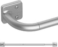 UIOSANRT Curtain Rods for Windows 32 to 60 inch, 5/8" Diameter Silver Ceiling by UIOSANRT