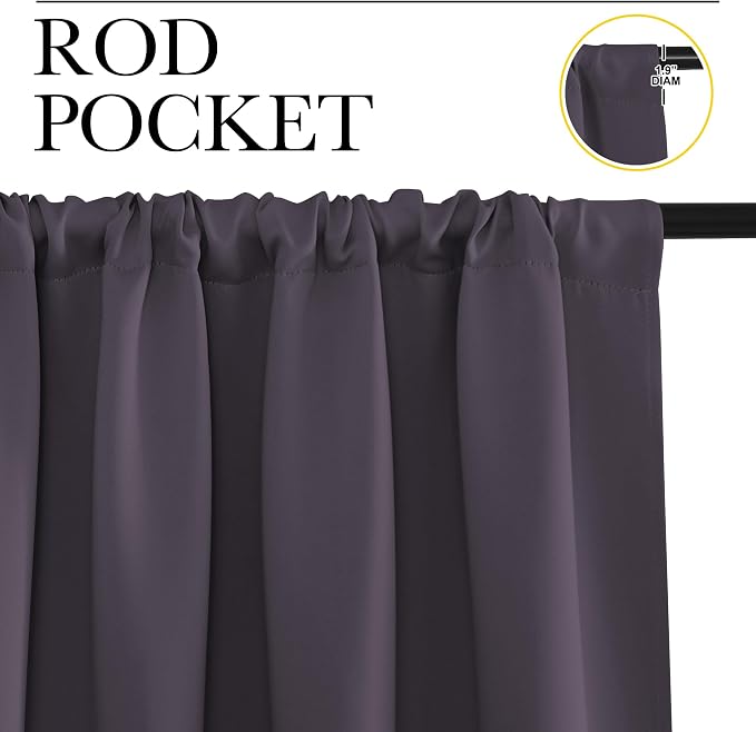NICETOWN Kitchen Curtains, Short Blackout Curtains & Drapes, Thermal Insulated - Image 2