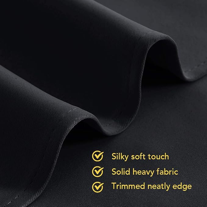 NICETOWN Blackout Draperies Window Curtain Panels, Autumn/Winter Thermal - Image 5