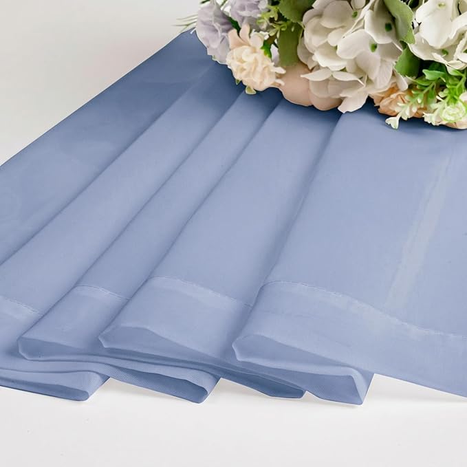 Chyhomenyc Sheer Curtains 84 Inches Long 2 Panels Set - Image 8