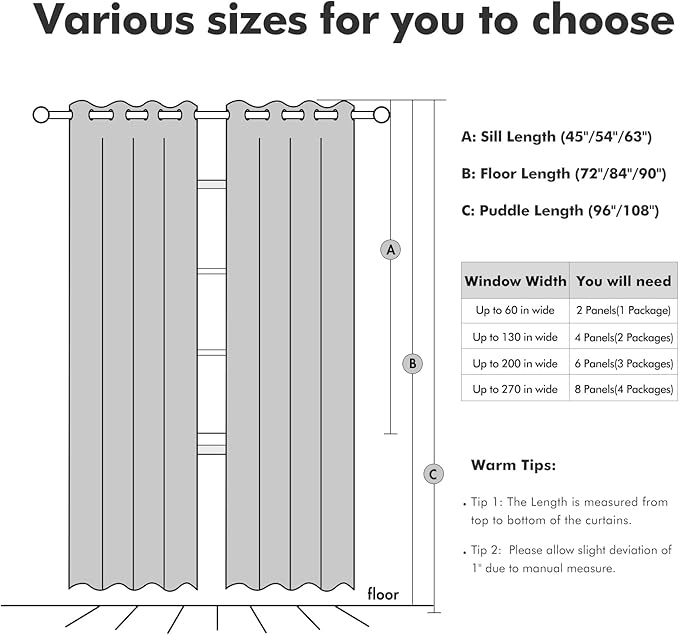 MIULEE 100% Blackout Linen Textured Curtains - Image 8