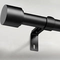 GEEBOBO Black Curtain Rods for Windows 66 to 120 Inch, 1 Inch Adjustable Heavy by GEEBOBO