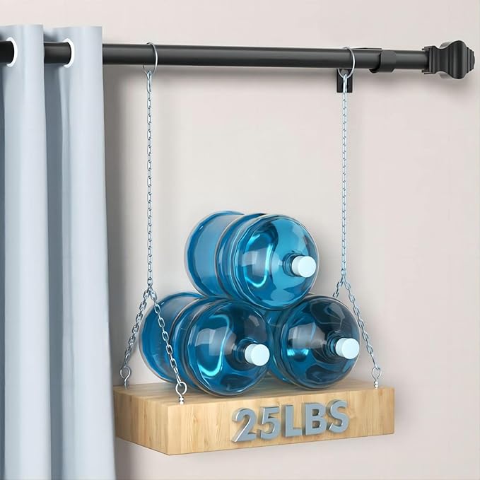 Curtain Rods for Windows 36-78 inch, 5/8 inch Matte Black Curtain Rod - Image 2