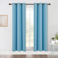 NICETOWN Blackout Window Curtains 70" L, 2 Panels, 34 inch, Teal Blue, Grommet by NICETOWN