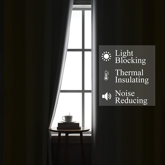 Estelar Textiler Yellow and Greyish White Gradient Blackout Curtains, Thermal - Image 3