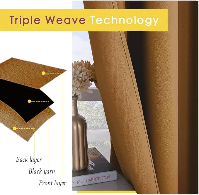 NICETOWN Blackout Curtain Panels - Image 3