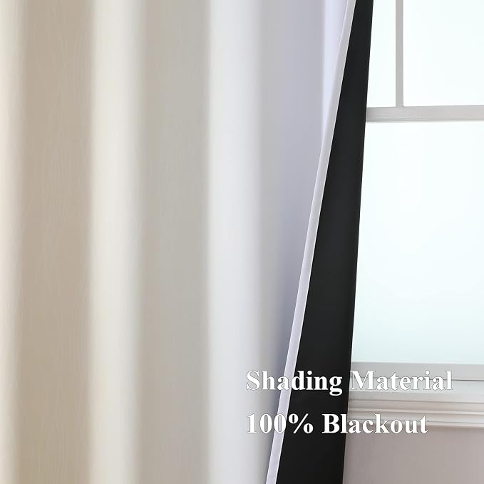 Estelar Textiler Full Room Darkening Blackout Curtains 72 Inch Length 2 Panels - Image 5