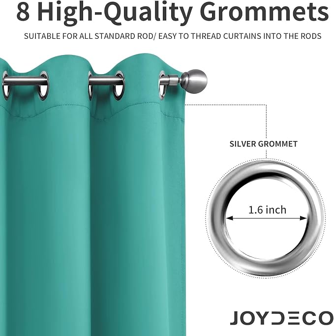 Joydeco Blackout Curtains 84 Inch Length 2 Panels Set, Thermal Insulated Long - Image 5