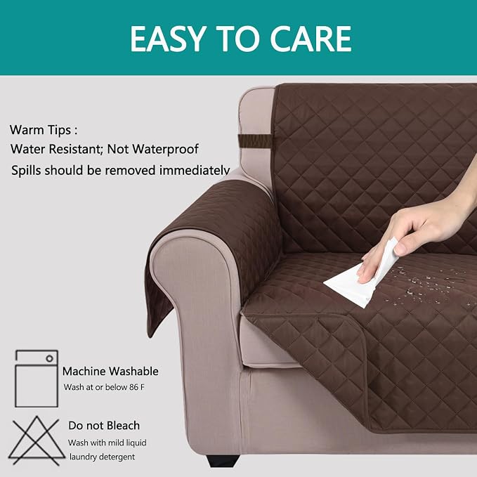 U-NICE HOME 4 Seater Sofa Cover 91 Inch Large Couch Covers - Image 5