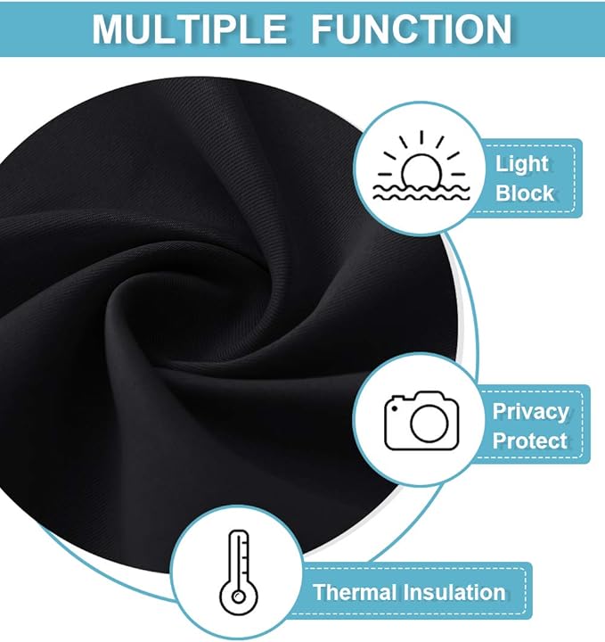RYB HOME Short Blackout Curtains - Image 7
