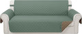 Reversible 4 Seater Sofa Cover 91 Inch Large Couch Cover Furniture Protector by LuxshareHome
