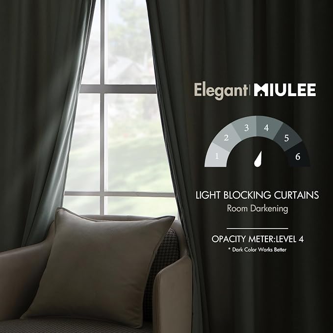 MIULEE Velvet Curtains 96 inches - Image 5