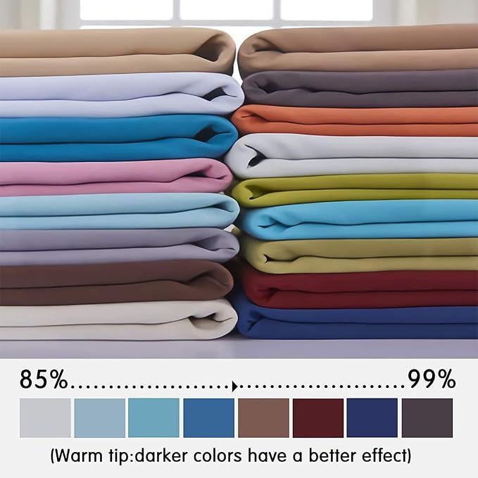 Yakamok Blackout Curtains Room Darkening Thermal Insulated Window Panels - Image 3