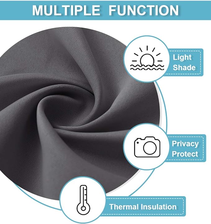 RYB HOME Extra Wide Blackout Curtains - Image 2