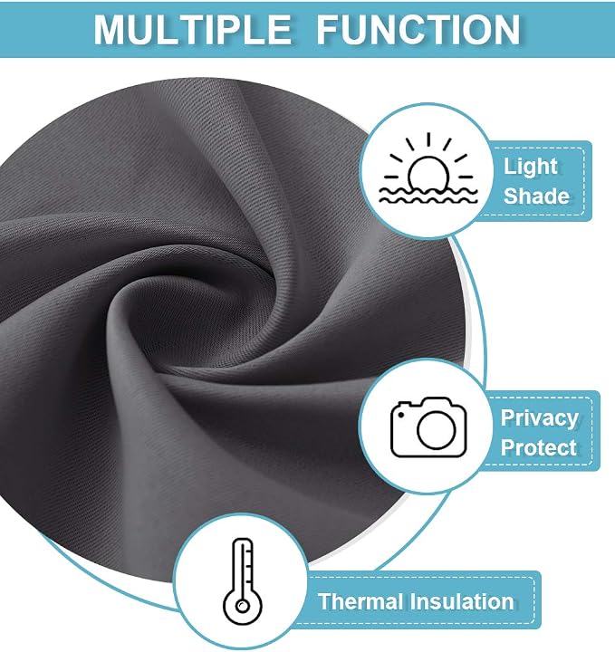 RYB HOME Extra Wide Blackout Curtains - Image 6