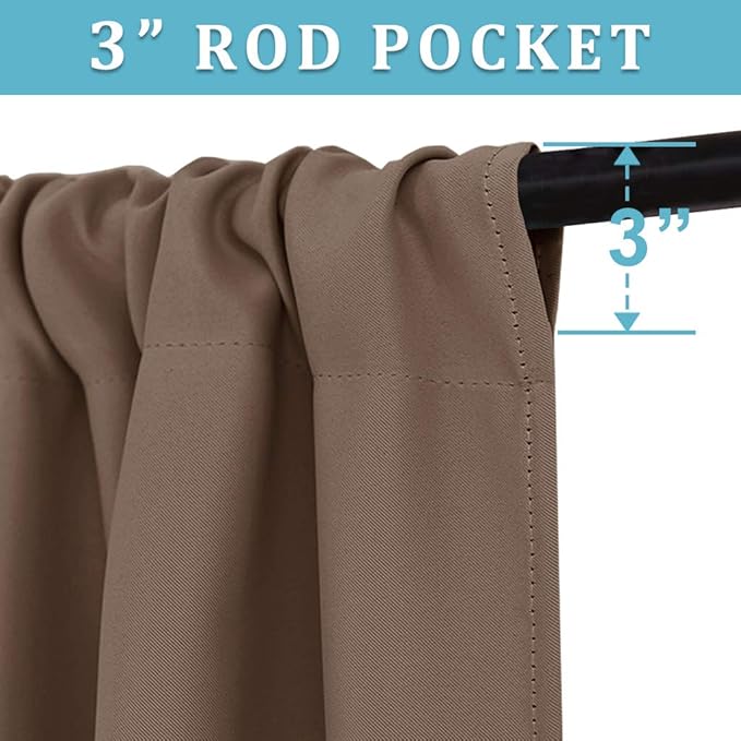 RYB HOME Extra Wide Blackout Curtains - Image 2