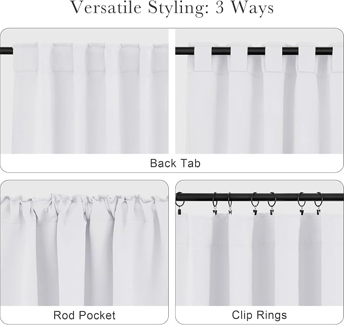 PONY DANCE 50% Light Filtering Room Darkening Curtains - Image 5