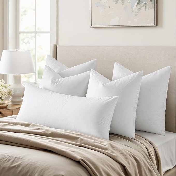MIULEE 30x30 Pillow Inserts, Decorative Fluffy Throw Pillow Inserts Cotton - Image 3