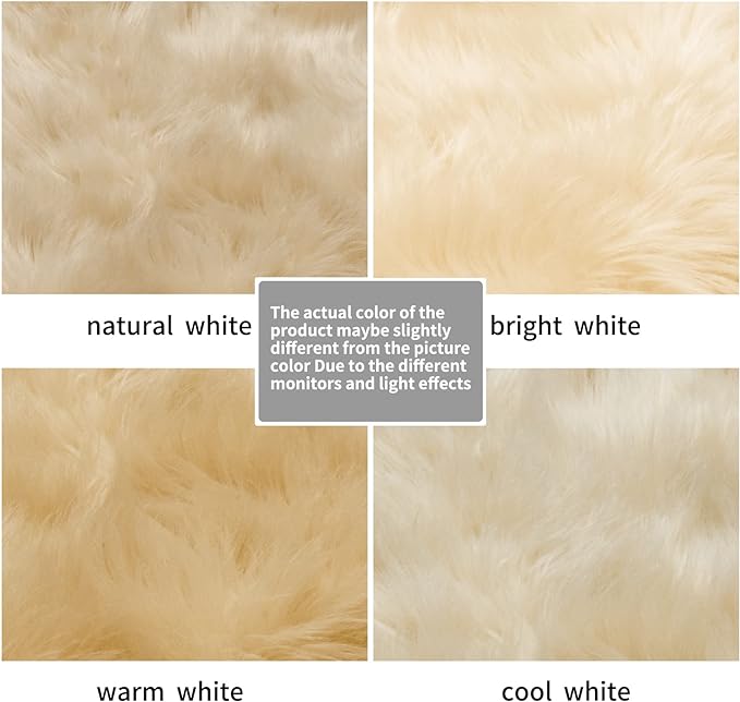 Faux Fur Rug Sofa Chairs Cover, 2X3 Shaggy Furry Rugs - Image 5