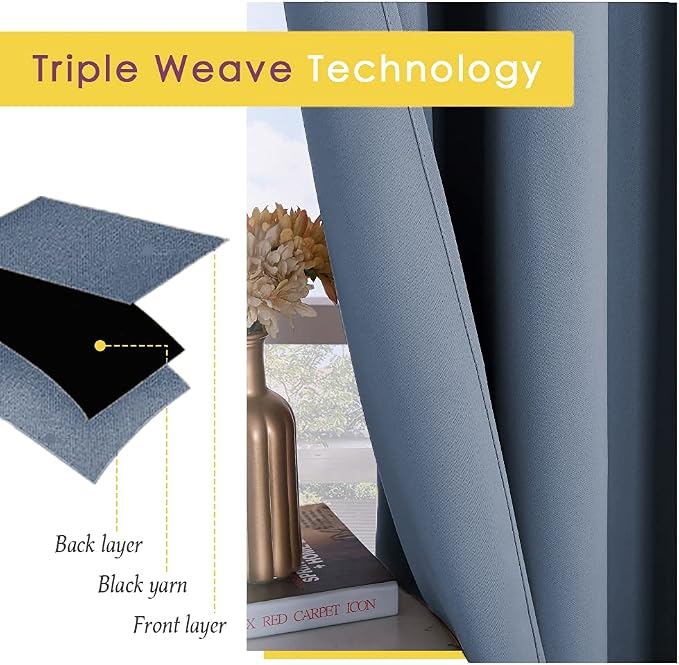 NICETOWN Blackout Draperies Curtains - Image 3