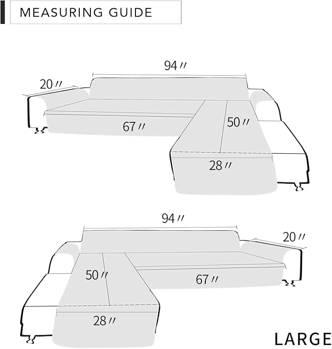 Easy-Going L Shape Sofa Slipcover - Image 6