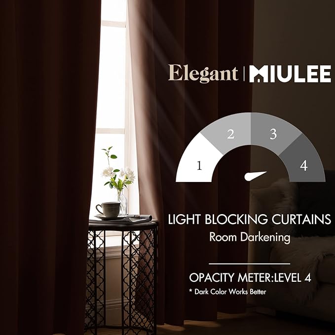 MIULEE 90" Long Blackout Curtains - Image 2