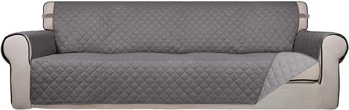 PureFit Reversible Quilted Sofa Cover, Water Resistant Slipcover Furniture by PureFit