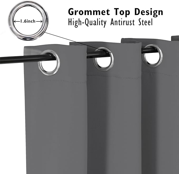 ChrisDowa Blackout Curtains 90 inches Long - Image 2