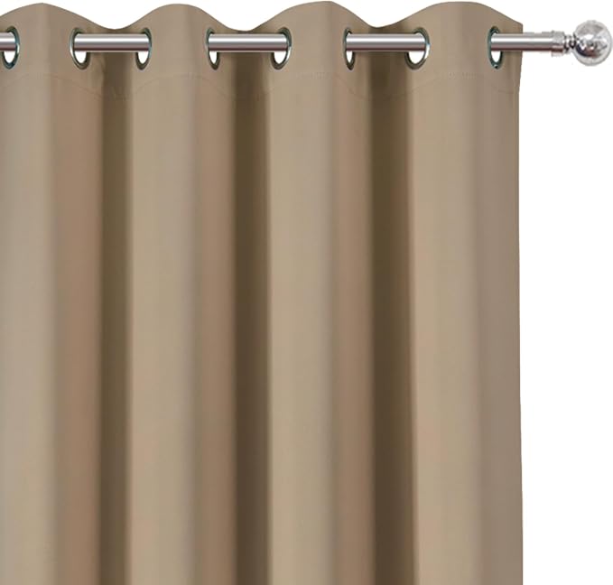 LEMOMO Natural Thermal Blackout Curtains/52 x 72 Inch/Set of 2 Panels Room - Image 5
