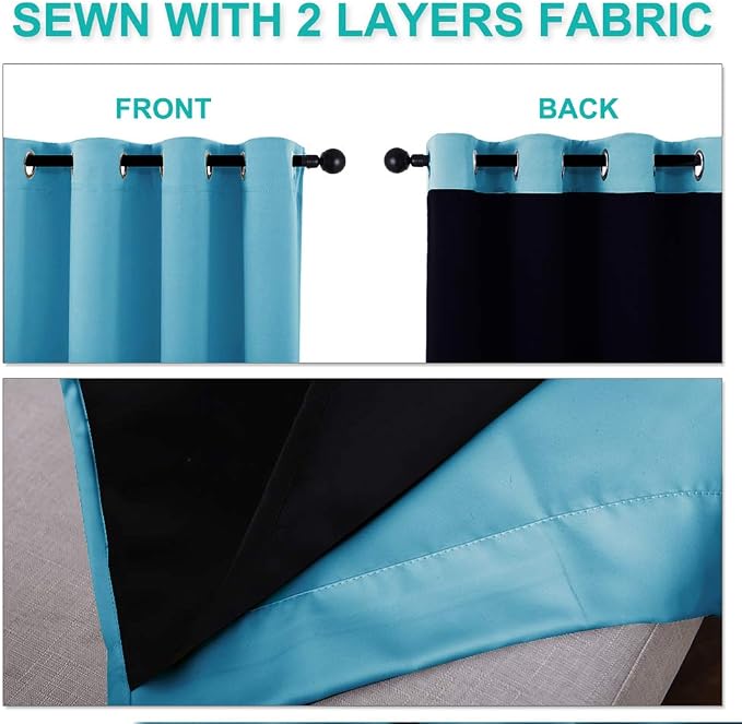 NICETOWN Extra Long Truly Blackout Drapes - Image 5