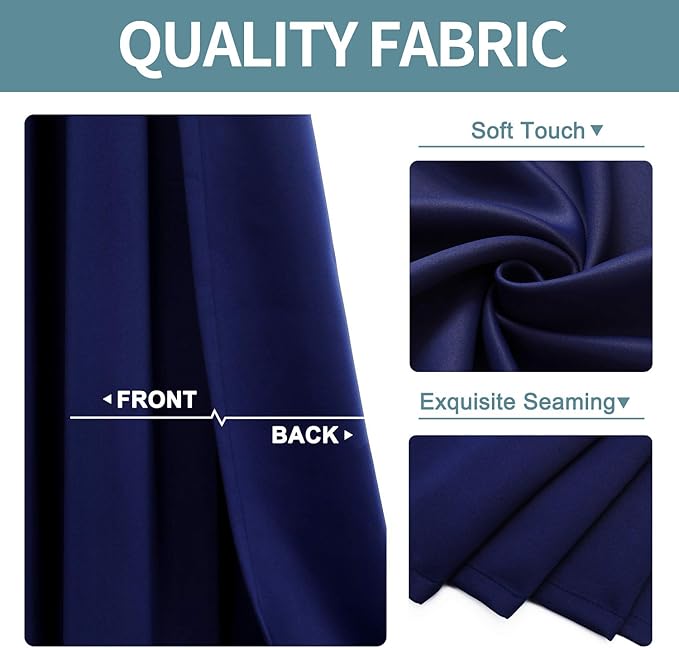 ChrisDowa Blackout Curtains 48 inches Long - Image 3