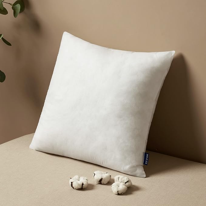 MIULEE Pillow Insert 26x26 Inch, Decorative Square Throw Pillow Inserts by MIULEE