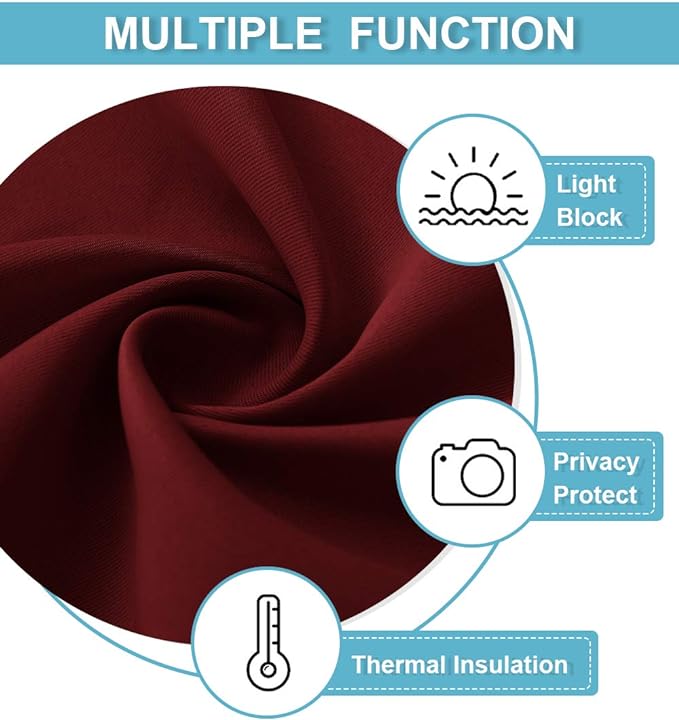 RYB HOME Cafe Blackout Curtains 24 inch Length, RV Curtains - Image 6