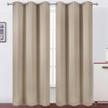 LEMOMO Khaki Thermal Blackout Curtains/38 x 84 Inch/Set of 2 Panels Room by Lemomo