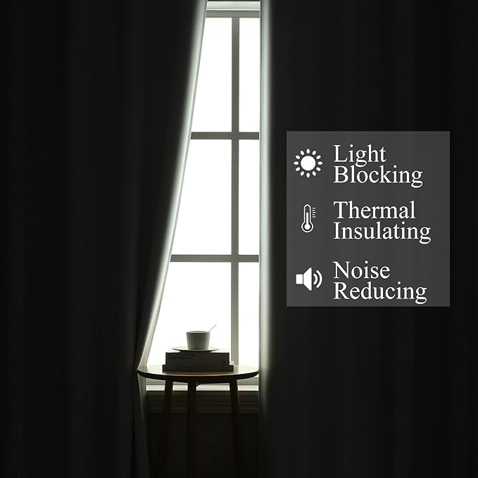 Estelar Textiler Lilac and Greyish White Room Darkening Blackout Curtains 84 - Image 3