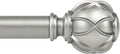 KAMANINA Curtain Rods for Windows 48 to 84 Inch, Antique Silver Heavy Duty by KAMANINA