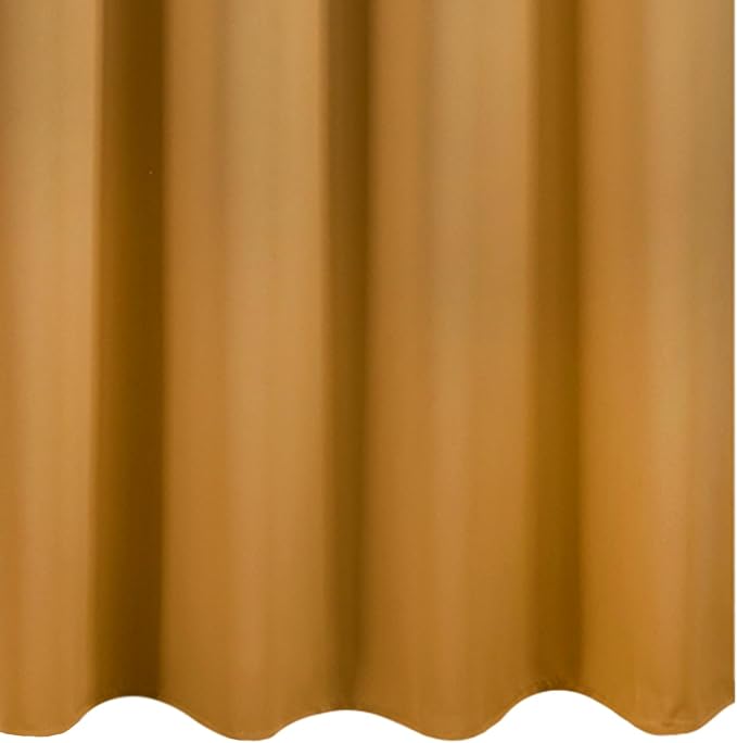 LEMOMO Mustard Yellow Thermal Blackout Curtains/52 x 54 Inch/Set of 2 Panels - Image 8