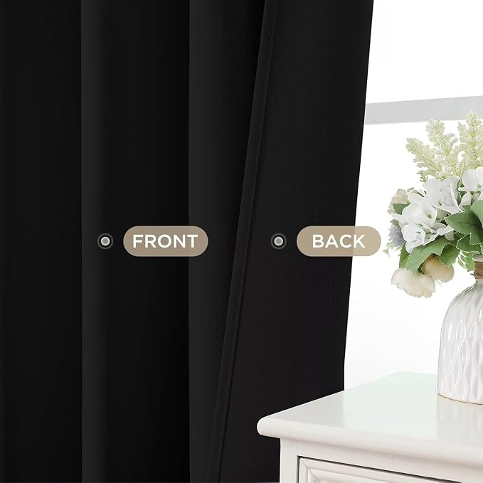 Joydeco Blackout Curtains for Bedroom 120 Inch Long 2 Panels, Room Darkening - Image 9