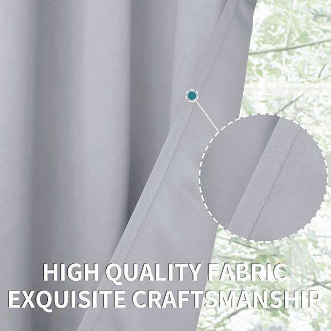 BGment Room Darkening Curtains 63 Inches Long - Image 7