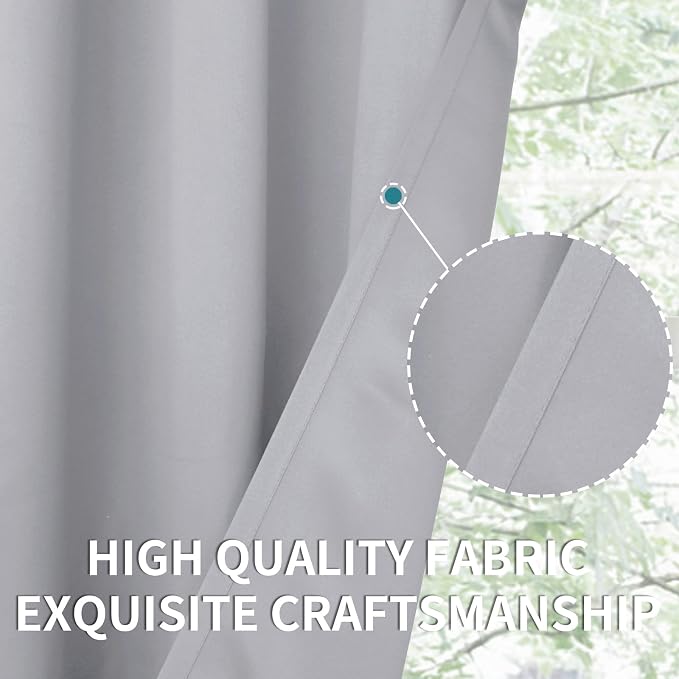 BGment Room Darkening Curtains 63 Inches Long - Image 7