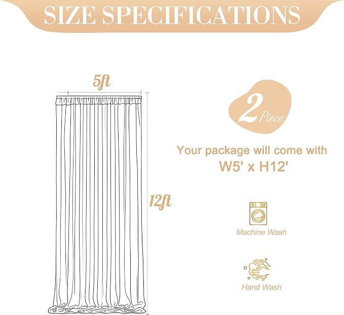 10ft x 12ft Pink Tulle Backdrop Curtain - Image 7
