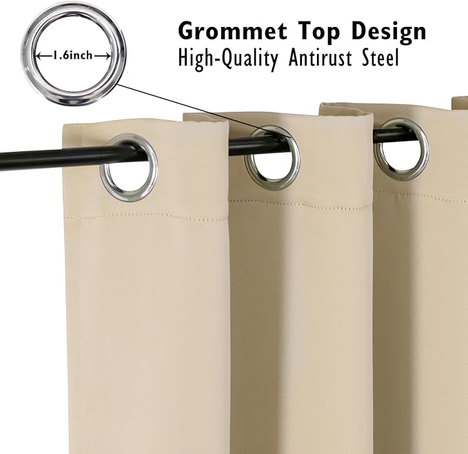 ChrisDowa Blackout Curtains 45 inches Long - Image 2